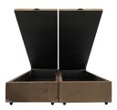 Ver imagem 1 de Base Box Bau Queen em Suede Cor Marrom