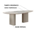 Ver imagem 4 de Conjunto Jantar 6 Cadeiras Maciça 2x1 Vdo Iza - Arbo Design-off White Linho Bege