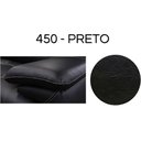 Ver imagem 2 de Sofá 3 Lugares Maísa 235cm Couro Preto - Sallar Home