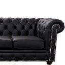 Ver imagem 4 de Sofá 3 Lugares Maísa 235cm Couro Preto - Sallar Home