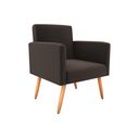 Ver imagem 2 de Poltrona Decorativa Dallas Suede Marrom B256 - Matrix