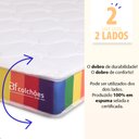 Ver imagem 6 de Cama Box Solteiro com Colchão a Vácuo Ortopédico Espuma Certificada 78x188x51cm - Bf Colchões