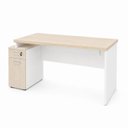 Ver imagem 2 de Mesa de Escritório Executiva Diretor 165x70cm com Armário e Gaveta com Fechadura