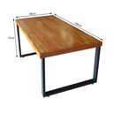Ver imagem 6 de Conjunto Mesa Industrial Bernardo 1,80 Ferragem Preta com 6 Cadeiras New Alegra Preta