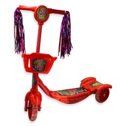 Patinete Infantil Vermelho Dinossauro com Luzes e Som - 1