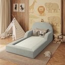 Ver imagem 4 de Cama Colchão Montessoriana Infantil Proteção Lateral Balaqui - Cinza Claro