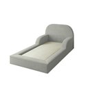Ver imagem 1 de Cama Colchão Montessoriana Infantil Proteção Lateral Balaqui - Cinza Claro