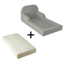 Ver imagem 2 de Cama Colchão Montessoriana Infantil Proteção Lateral Balaqui - Cinza Claro