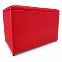 Ver imagem 3 de Puff Baú Banqueta Retangular Organizar e Decorar 55cm Vermelho