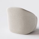 Ver imagem 6 de Poltrona Mônaco com Base Giratória em Linho Bege Claro - Home Mobily