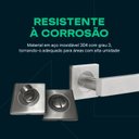 Ver imagem 3 de Fechadura de Embutir para Banheiro Prata Cromado Inox Fortezza