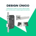 Ver imagem 2 de Fechadura de Embutir para Banheiro Prata Cromado Inox Fortezza