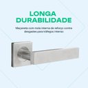 Ver imagem 4 de Fechadura de Embutir para Banheiro Prata Cromado Inox Fortezza