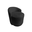 Ver imagem 6 de Kit Namoradeira + 2 Poltronas Yara Orgânica Couro Preto