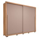 Ver imagem 2 de Guarda Roupa 2 Portas 4 Gavetas Suburban Gold Cinza/Buriti/Fendi