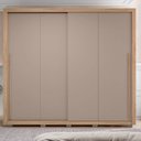 Ver imagem 3 de Guarda Roupa 2 Portas 4 Gavetas Suburban Gold Cinza/Buriti/Fendi