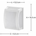 Ver imagem 3 de Kit 8 Arandelas Luminárias Parede Smart E27 Branca Lente Leitosa Curvada Dital Externa Interna