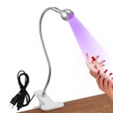 Ver imagem 1 de Luz Led Uv Lanterna Mesa com Garra Secagem Unhas Gel Cabine