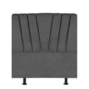 Ver imagem 2 de Cabeceira Estofada Bélgica 100cm Solteiro Para Cama Box Quarto Linho Cinza - Gat Magazine