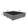 Cama Box Baú Casal B&G Courino Cinza 138x188x42 - 3