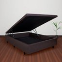 Ver imagem 2 de Cama Box Baú Casal Courino Marrom 138x188x42