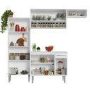 Ver imagem 5 de Armário de Cozinha Completa 229cm Branco Emilly Madesa 18xa Branco