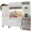 Ver imagem 2 de Armário de Cozinha Completa 229cm Branco Emilly Madesa 18xa Branco