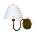Ver imagem 2 de Luminária de Parede Colonial Americana Cúpula Plástico - Soquete E-27 - Abf Luminárias:dourado