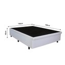 Ver imagem 4 de Cama Box Baú Casal Courino Branco 138x188x42
