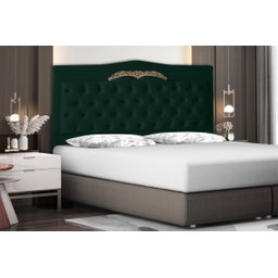 Cabeceira de Cama Box Madri Casal Queen 160 Cm Suede Verde Ec Móveis - 2