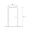 Ver imagem 3 de Porta de Madeira 210x72cm Espessura 3,5cm Mso Eucaprimer