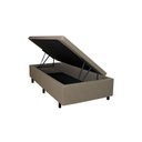 Ver imagem 2 de Cama Box Baú Solteiro 88x188x42cm Bege com Pistão a Gás