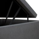 Ver imagem 2 de Cama Box Baú Solteiro 88x188x42cm Cinza com Pistão a Gás