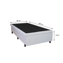 Ver imagem 4 de Cama Box Baú Solteiro 88x188x42cm Branco com Pistão a Gás