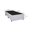 Cama Box Baú Solteiro 88x188x42cm Branco com Pistão a Gás - 4