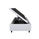 Ver imagem 5 de Cama Box Baú Solteiro 88x188x42cm Branco com Pistão a Gás