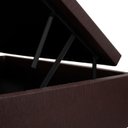 Ver imagem 6 de Cama Box Baú Solteiro 88x188x42cm Marrom com Pistão a Gás