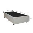 Ver imagem 4 de Cama Box Baú Solteiro 88x188x42cm Areia com Pistão a Gás