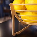 Ver imagem 4 de Fruteira de Mesa Gold Matte Aramada Redonda 34,5 Masutti Aço Carbono Hélice Organize Cesta de