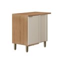 Ver imagem 2 de Gabinete Cozinha Modulado Balcão Bless Canto 1 Porta 93cm Jequitiba/Off Linea