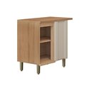 Ver imagem 4 de Gabinete Cozinha Modulado Balcão Bless Canto 1 Porta 93cm Jequitiba/Off Linea