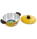 Ver imagem 3 de Kit 3 Panelas + Frigideira Gulê Alumínio 4 Peças Amarelo