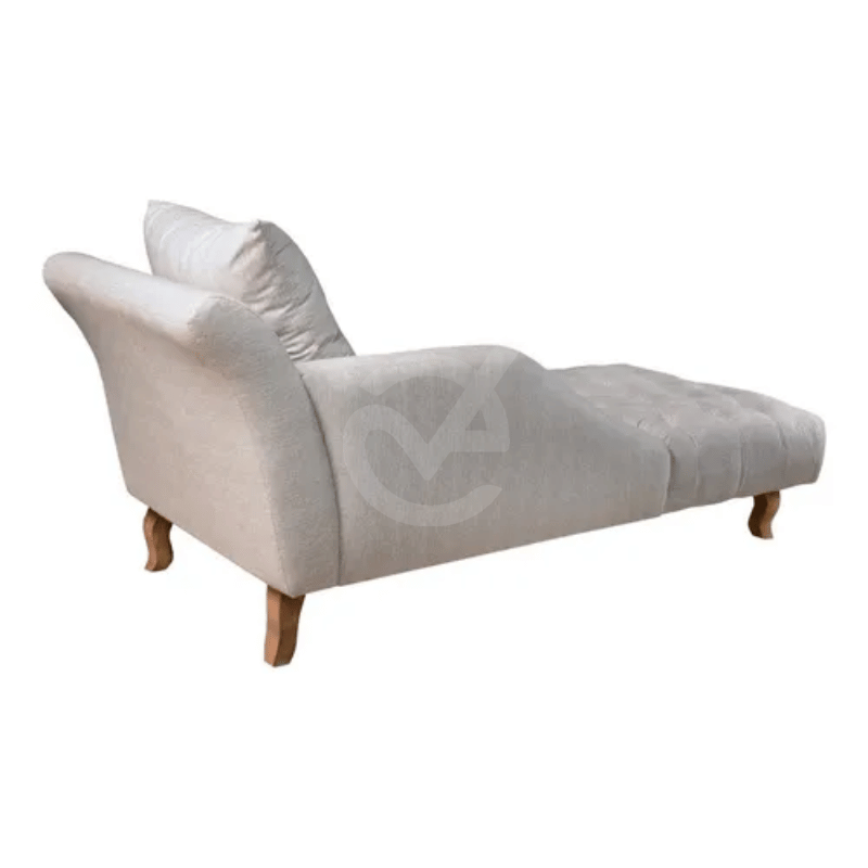 Divã Chesterfield Anna Recamier 160cm Via Encanto Bege lado Direito - 4