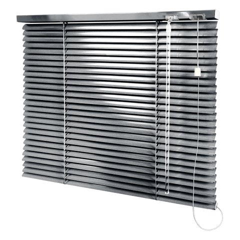 Persiana Horizontal Inox - 1,60m Larg X 1,10m Alt - Alumínio 25mm - Persianet