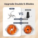 Ver imagem 4 de Processador de Alimentos Ganiza 450w, 2 Velocidades, Tigelas de Aço Inox e Vidro