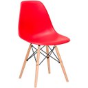 Ver imagem 4 de Kit 6 Cadeiras Charles Eames Eiffel Vermelho Polipropileno Cozinha Sala de Estar Jantar Mesa