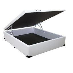 Cama Box Bau Colchão Colchobel 28cm Molas em Sacadas:preto - 7
