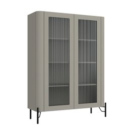 Cristaleira Mdf Vidro Canelado L98,5 X A134cm - 1
