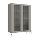 Ver imagem 2 de Cristaleira Mdf Vidro Canelado L98,5 X A134cm