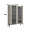 Ver imagem 3 de Cristaleira Mdf Vidro Canelado L98,5 X A134cm